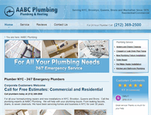 Tablet Screenshot of plumbernyc247.com